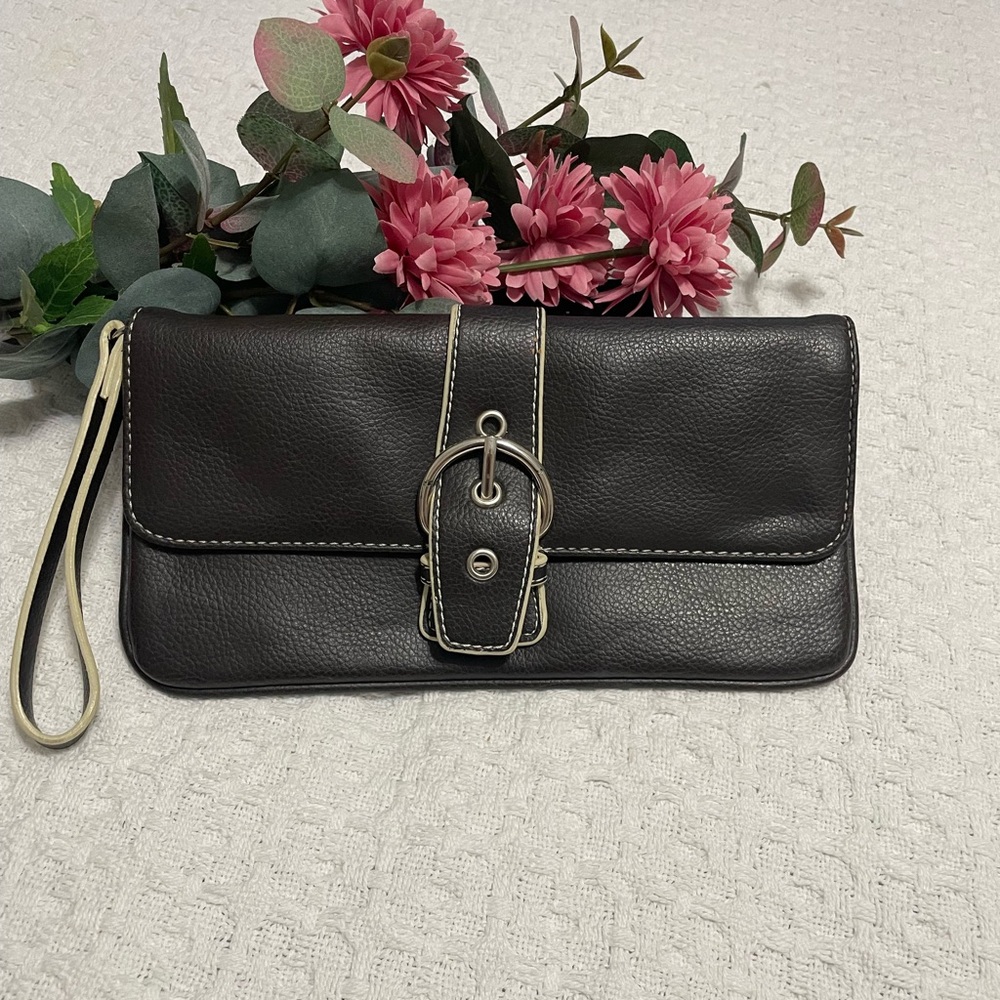 New York & Company Dark Brown Clutch